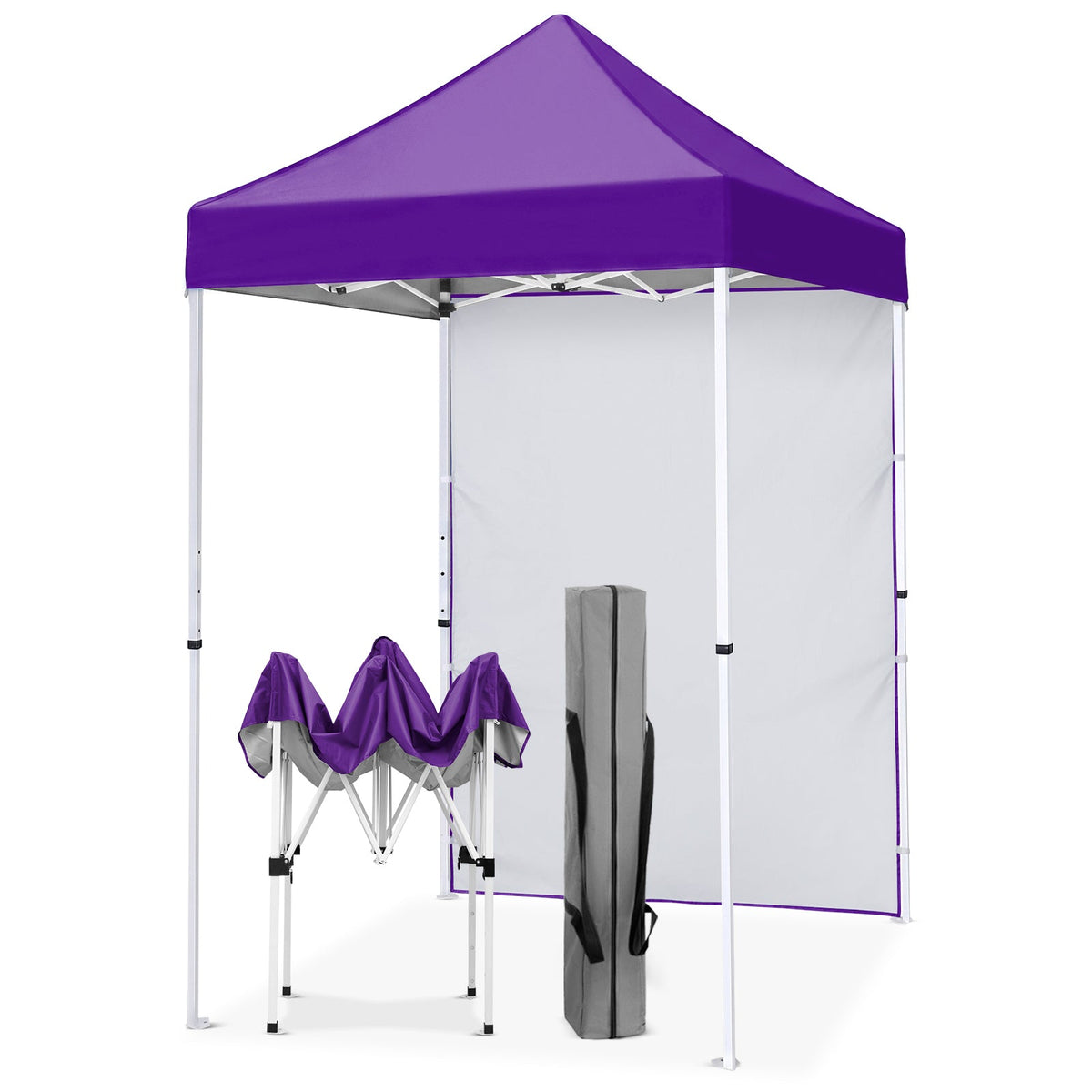 5x5 Pop Up Canopy Tent with 1 Removable Sidewall - Eagle Peak®