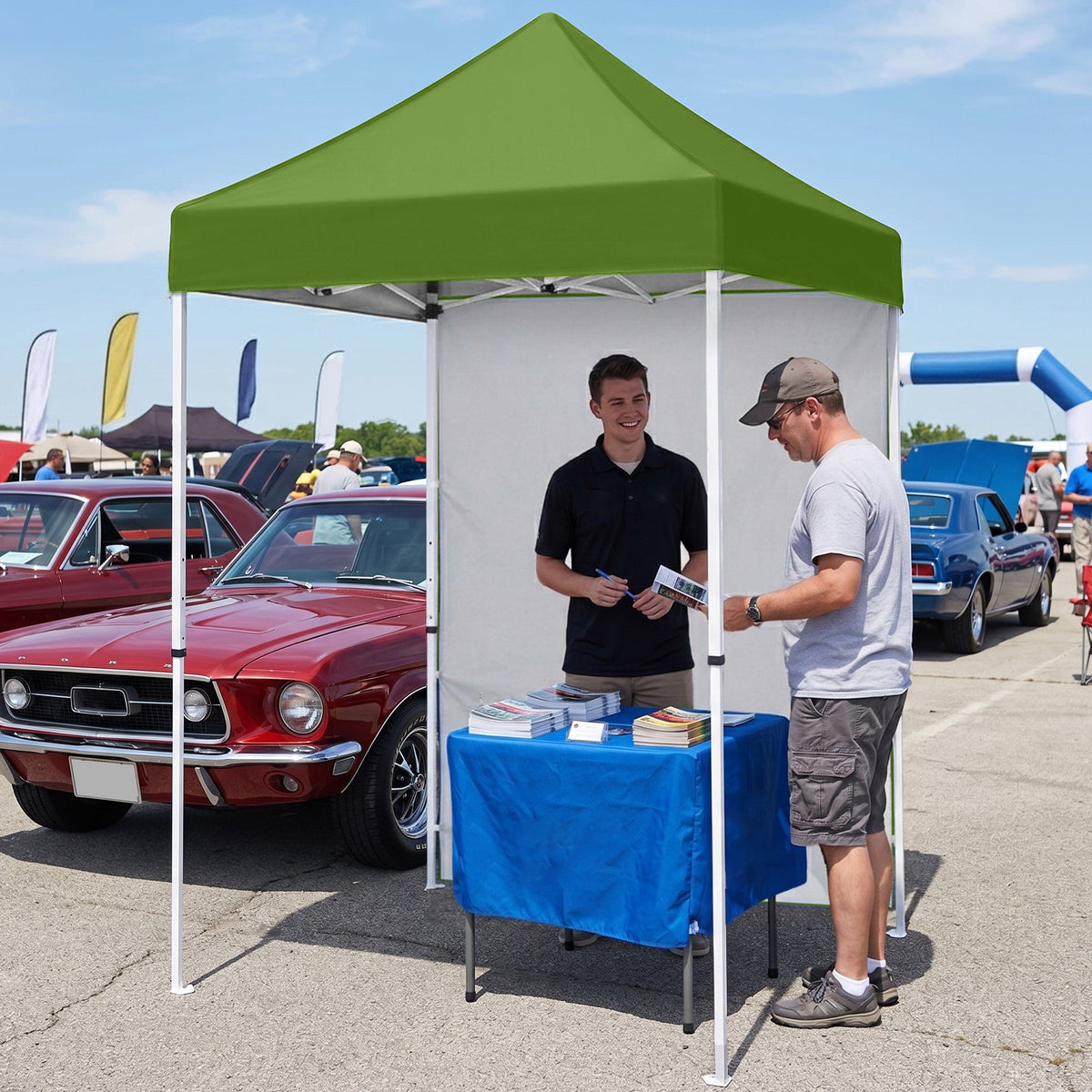 5x5 Pop Up Canopy Tent with 1 Removable Sidewall - Eagle Peak®