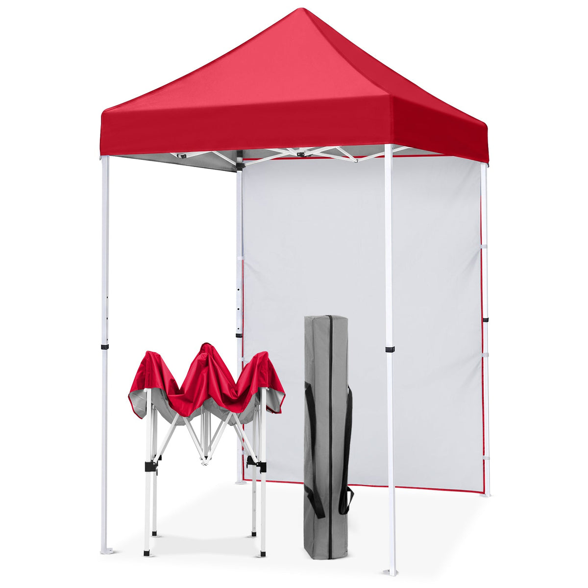 5x5 Pop Up Canopy Tent with 1 Removable Sidewall - Eagle Peak®