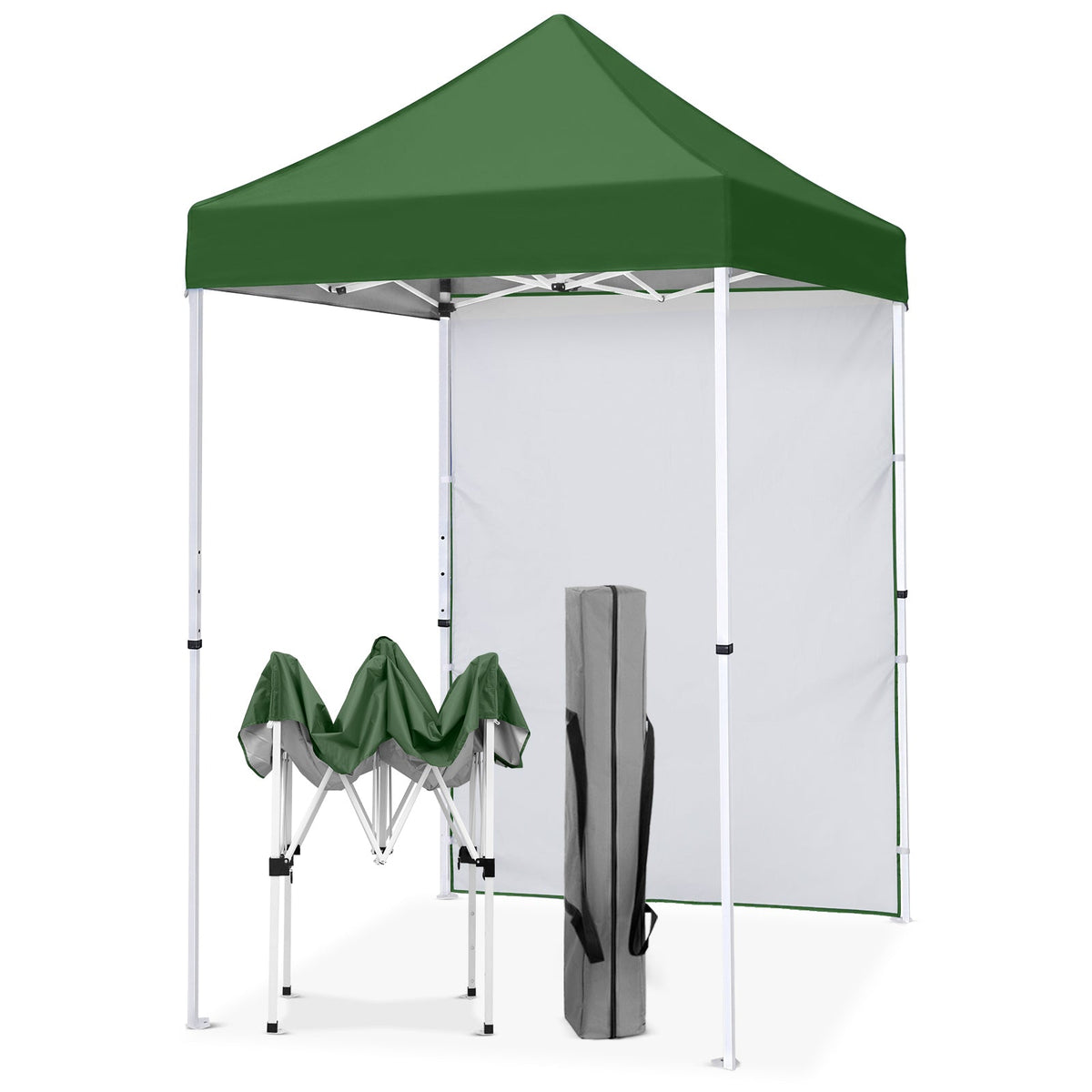 5x5 Pop Up Canopy Tent with 1 Removable Sidewall - Eagle Peak®
