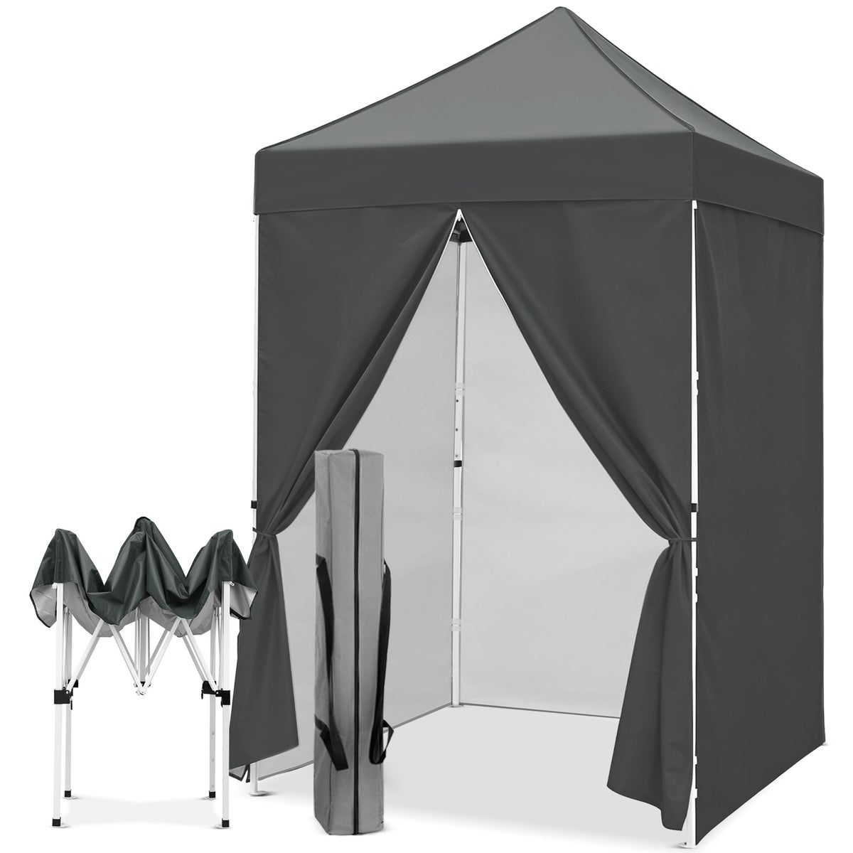 5x5 Pop Up Canopy Tent with 4 Removable Sidewalls - Eagle Peak®