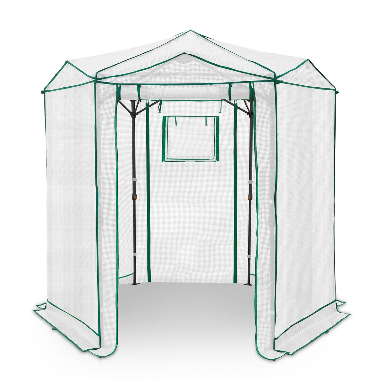 6.6x6.6 ft Hexagon Pop up Greenhouse - Eagle Peak Custom Canopy Tent