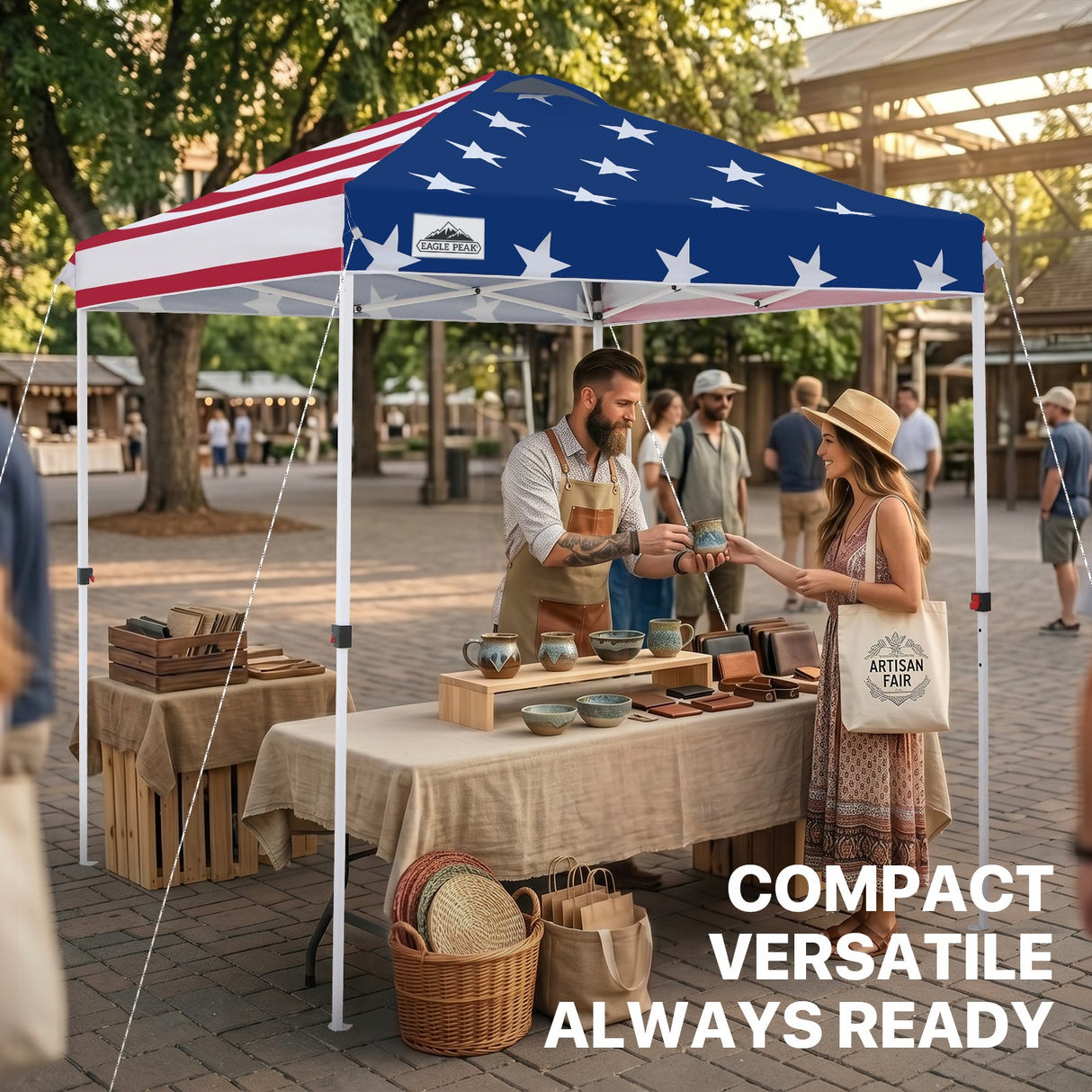 6.6x6.6 Pop Up Canopy Tent - Eagle Peak®