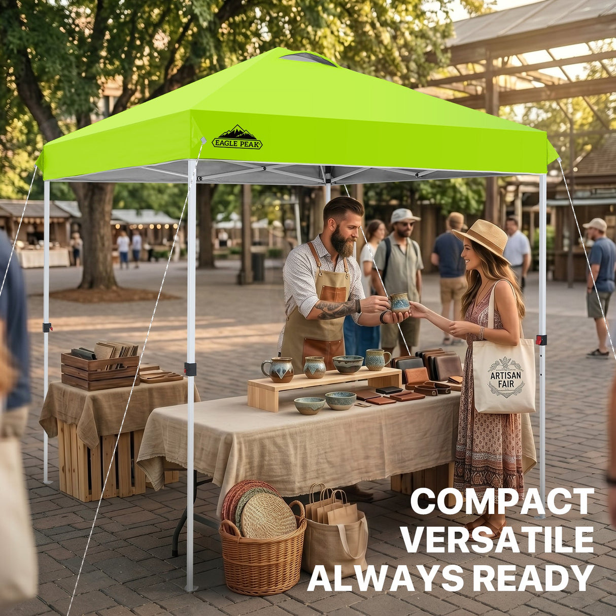 6.6x6.6 Pop Up Canopy Tent - Eagle Peak®