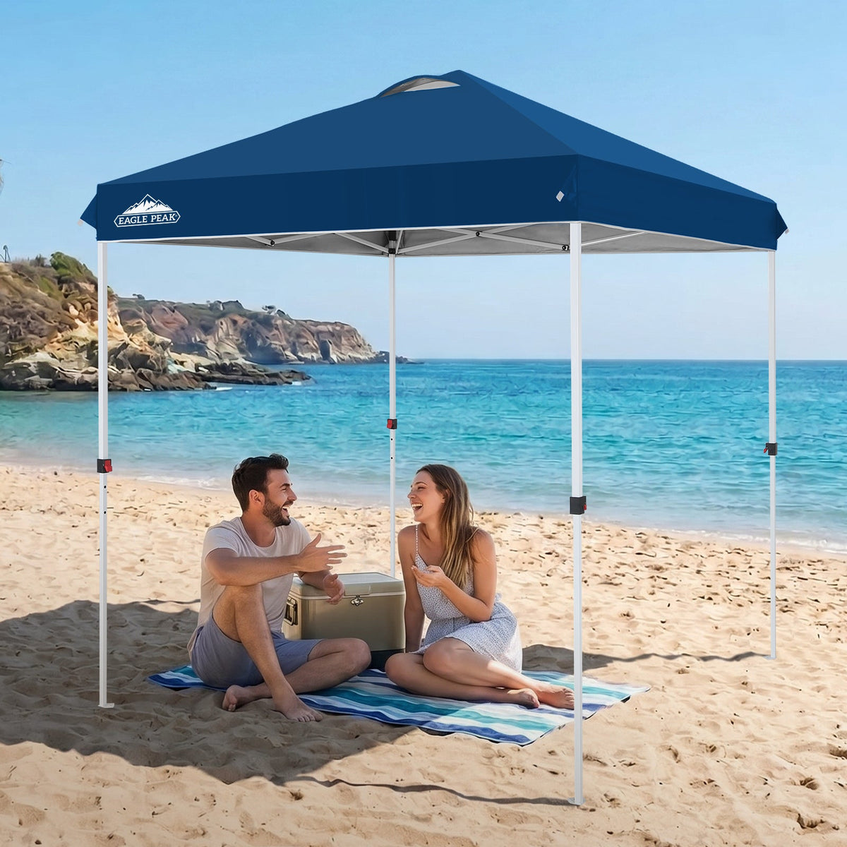 6.6x6.6 Pop Up Canopy Tent Easy Up Canopy Outdoor - Eagle Peak®