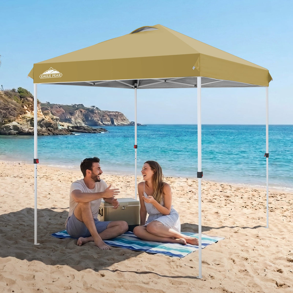 6.6x6.6 Pop Up Canopy Tent Easy Up Canopy Outdoor - Eagle Peak®