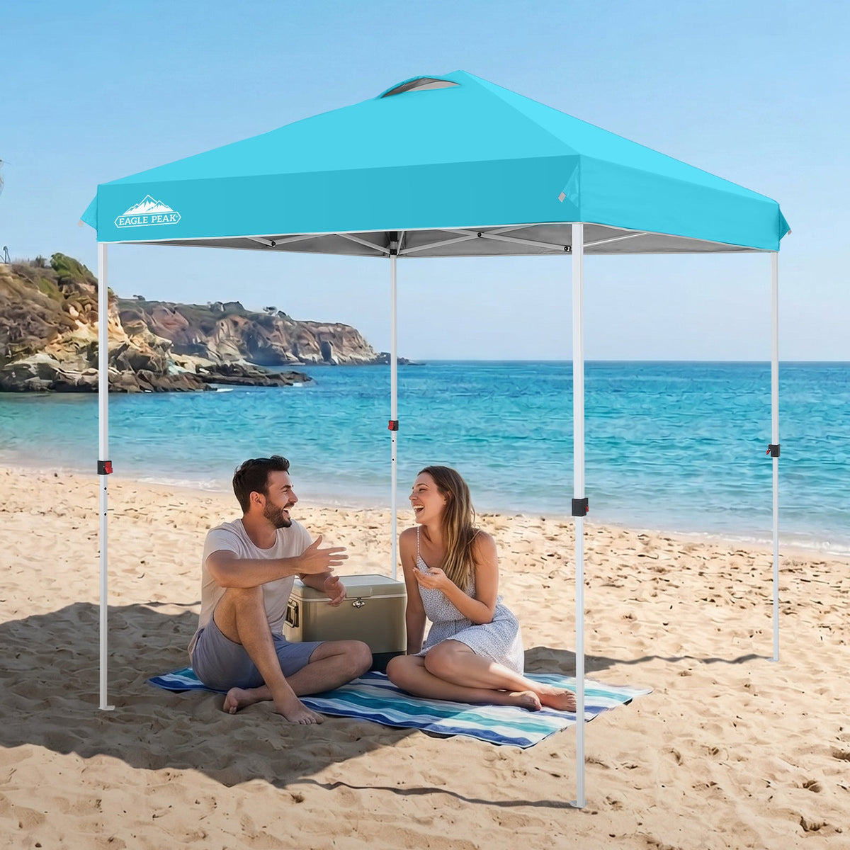 6.6x6.6 Pop Up Canopy Tent Easy Up Canopy Outdoor - Eagle Peak®