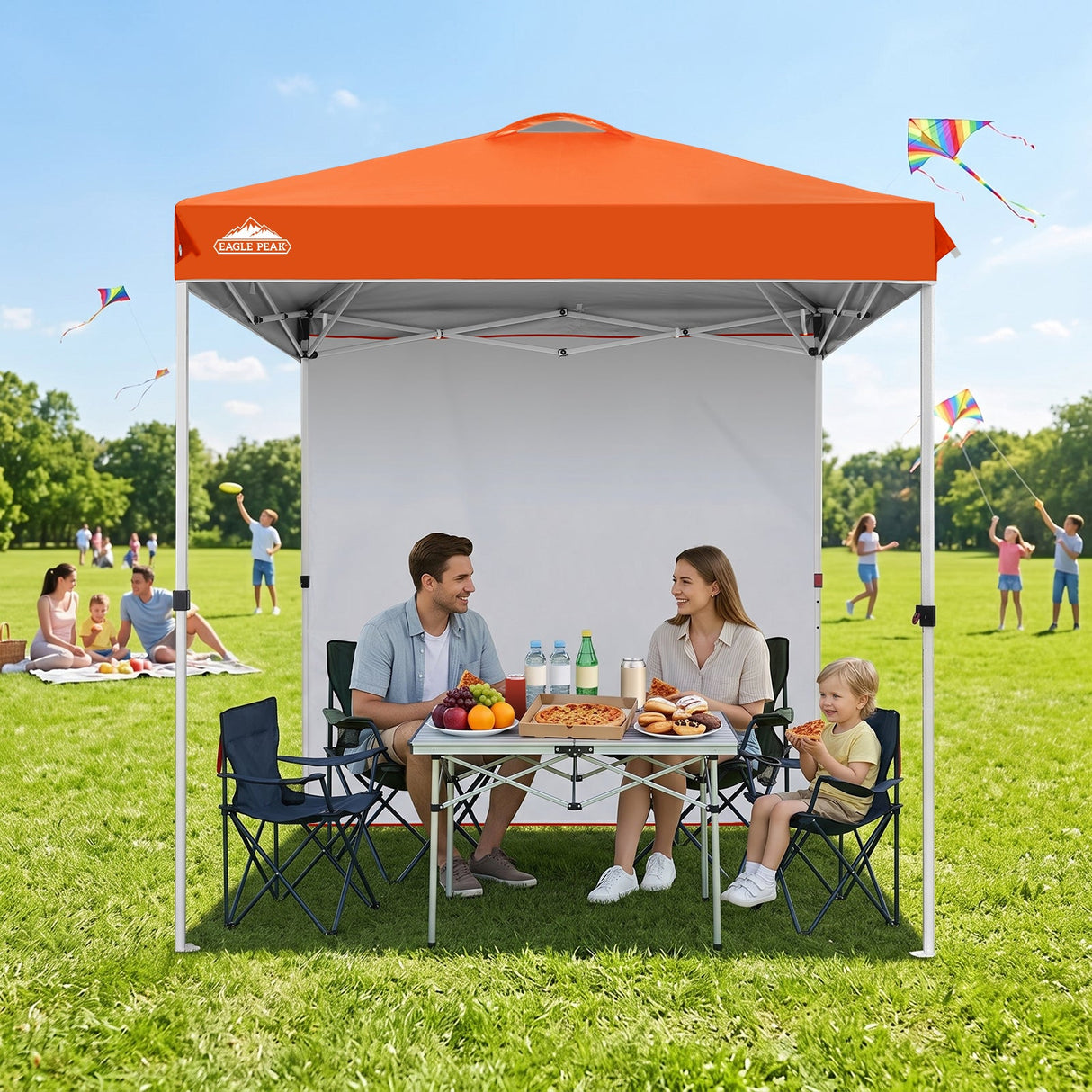 6.6x6.6 Pop Up Canopy Tent with 1 Sidewall - Eagle Peak®