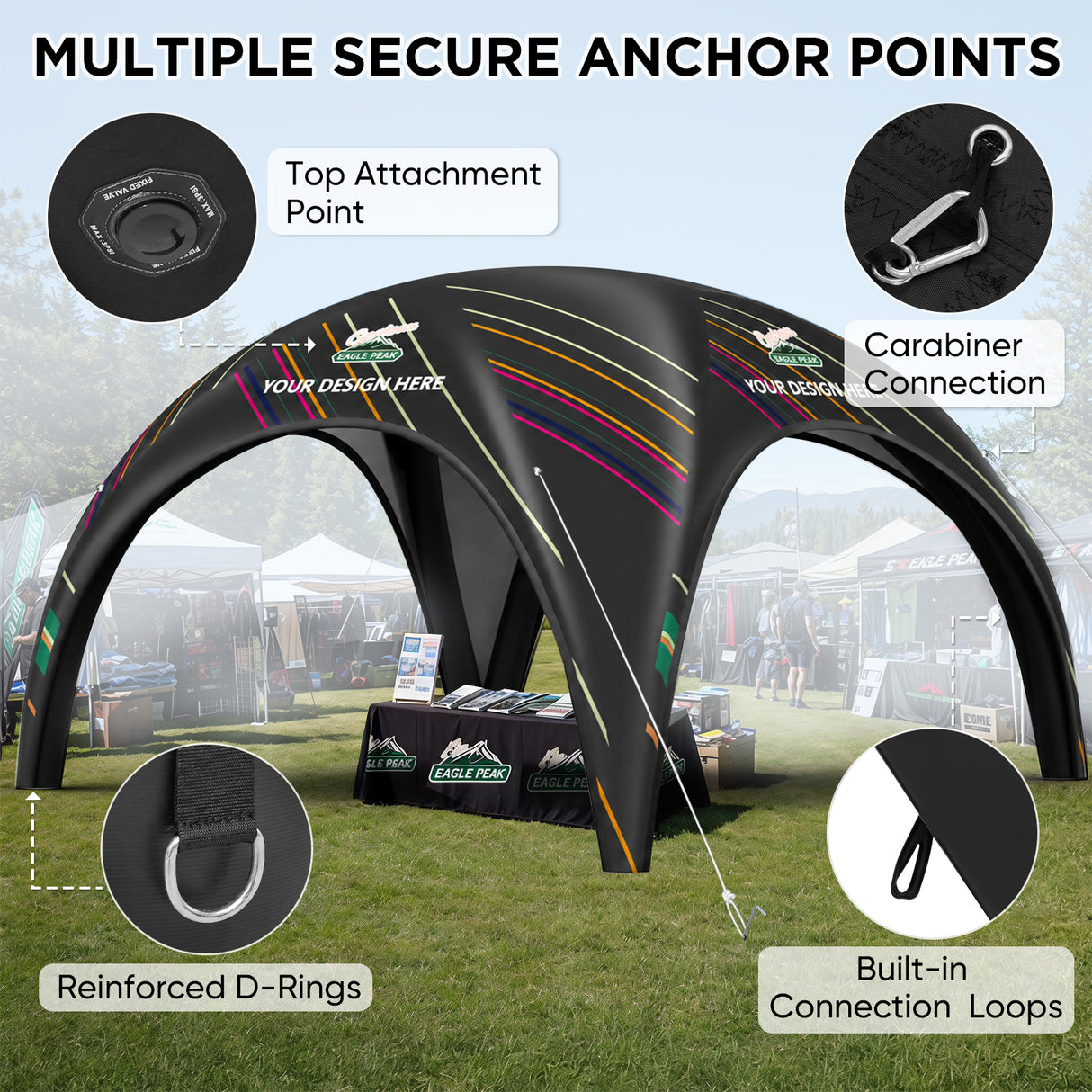 Custom Inflatable Event Tent with Logo, Igloo Tent