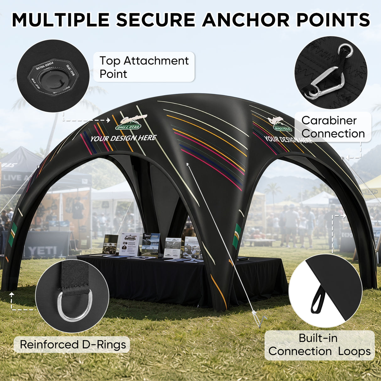 Custom Inflatable Event Tent with Logo, Igloo Tent