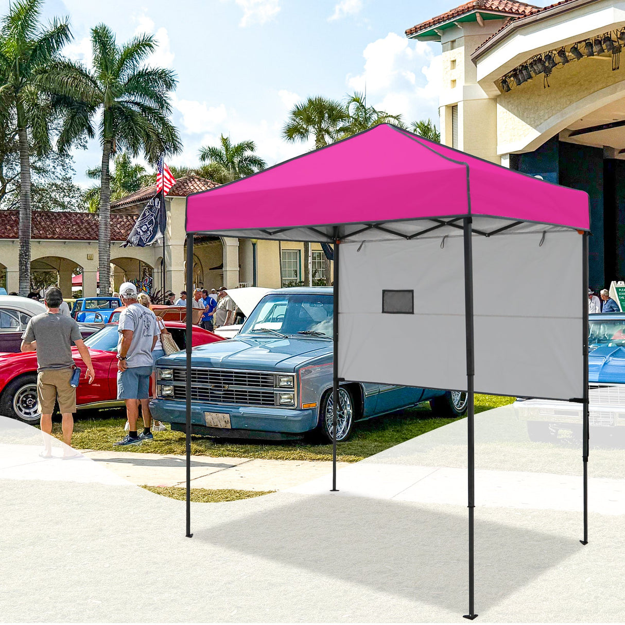 6x4 ft Instant Pop Up Canopy with Adjustable Sun Wall - Eagle Peak Custom Canopy Tent