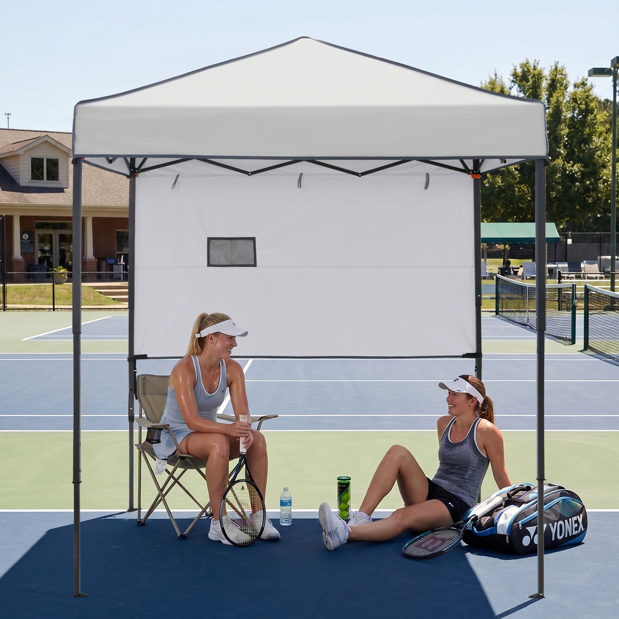6x4 ft Instant Pop Up Canopy with Adjustable Sun Wall - Eagle Peak®