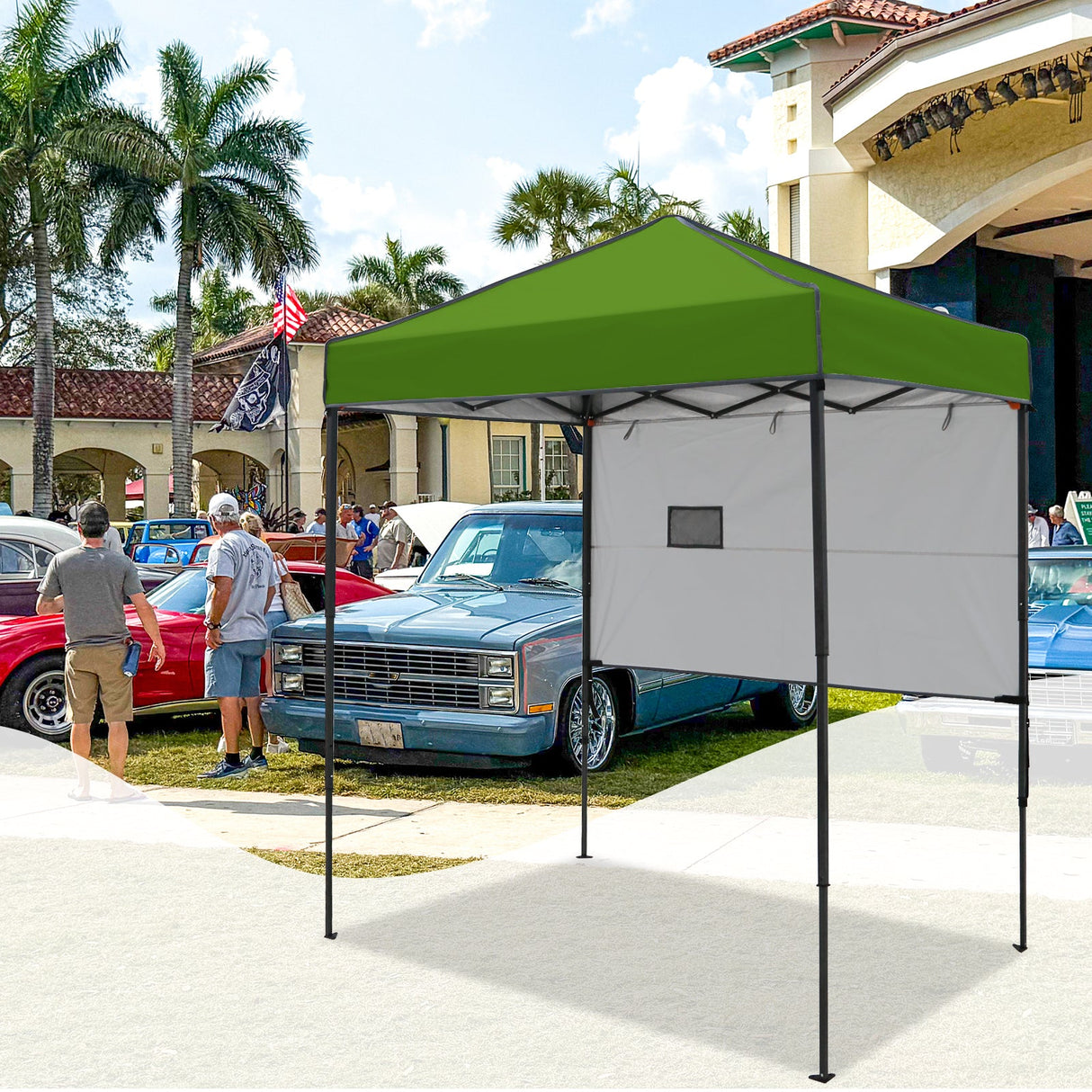 6x4 ft Instant Pop Up Canopy with Adjustable Sun Wall - Eagle Peak Custom Canopy Tent