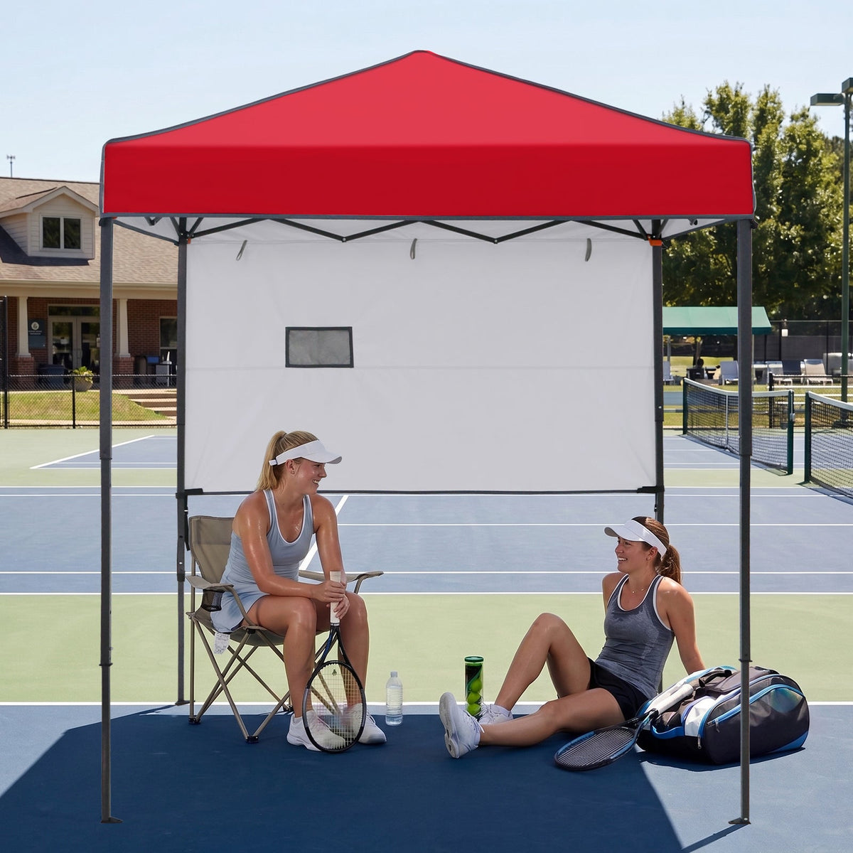 6x4 Instant Pop Up Canopy Tent with 1 Half Wall - Eagle Peak®