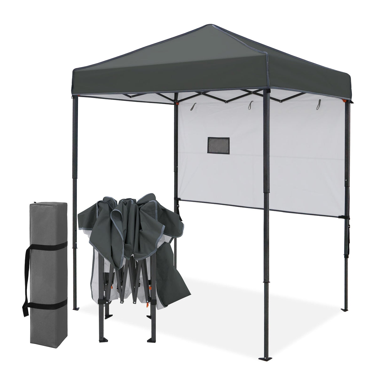 6x4 Instant Pop Up Canopy Tent with 1 Half Wall - Eagle Peak®