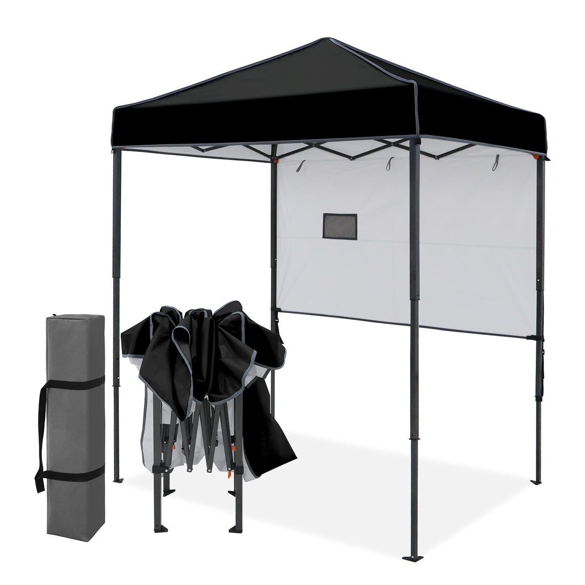 6x4 Instant Pop Up Canopy Tent with 1 Half Wall - Eagle Peak®