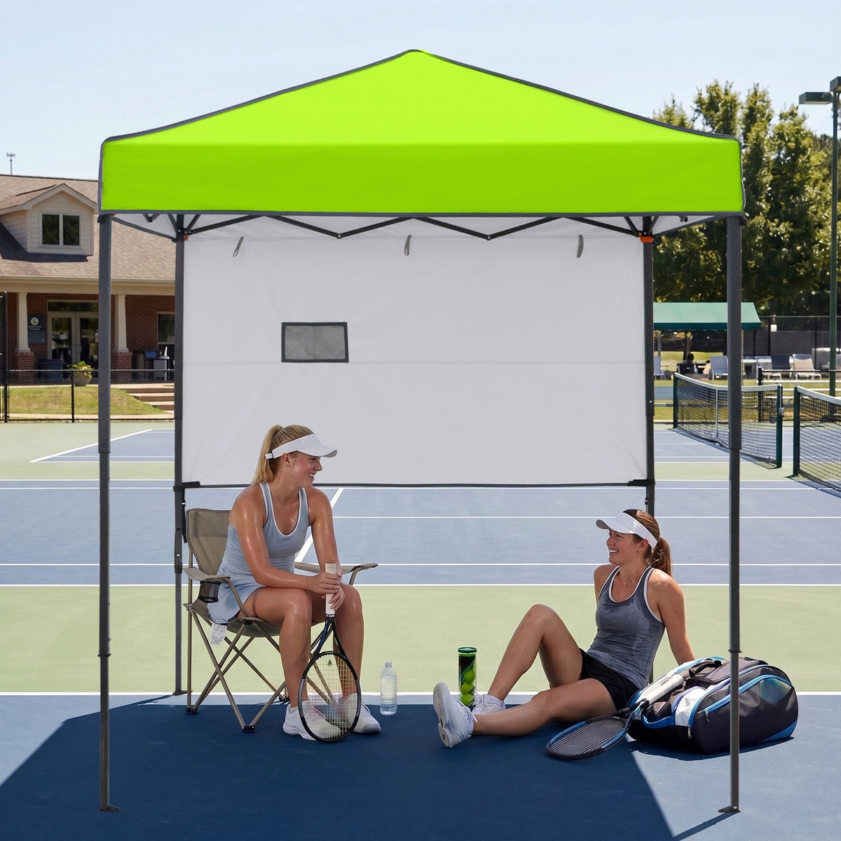 6x4 Instant Pop Up Canopy Tent with 1 Half Wall - Eagle Peak®