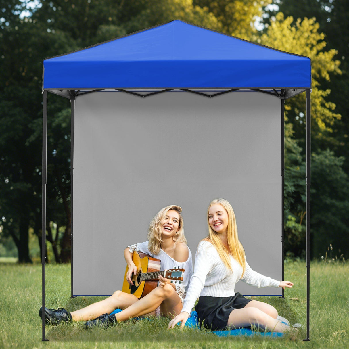 6x4 Instant Pop Up Canopy Tent with 1 Side Wall Panel - Eagle Peak Custom Canopy Tent