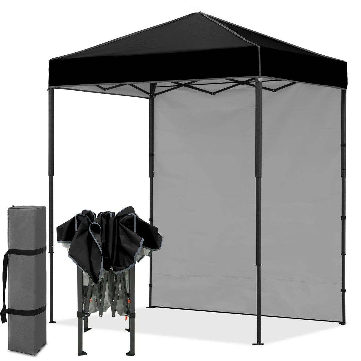 6x4 Instant Pop Up Canopy Tent with 1 Side Wall Panel - Eagle Peak