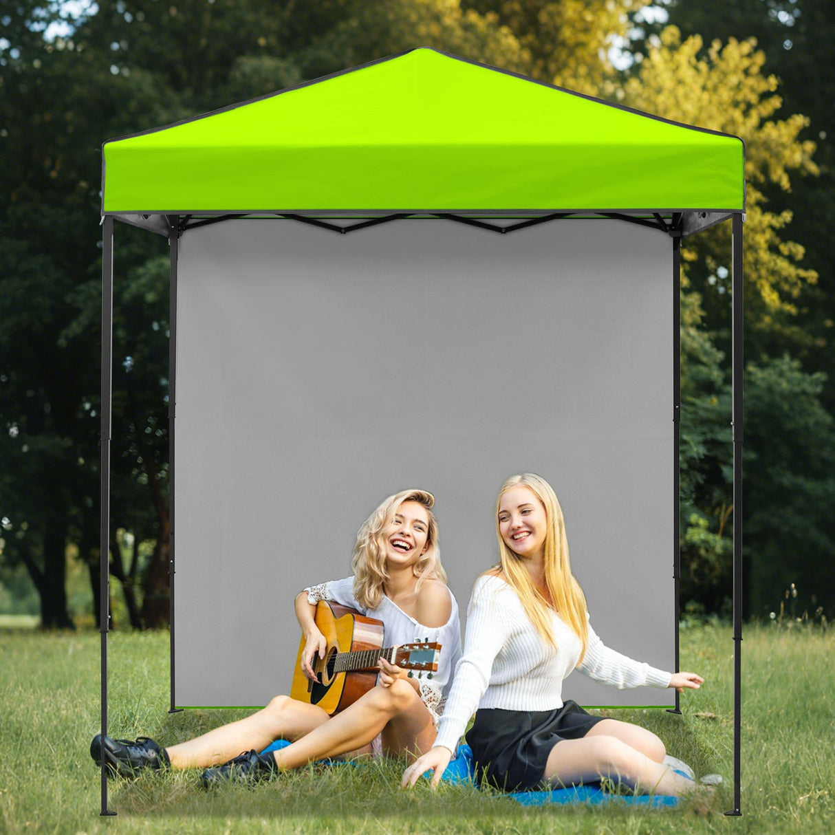 6x4 Instant Pop Up Canopy Tent with 1 Side Wall Panel - Eagle Peak Custom Canopy Tent