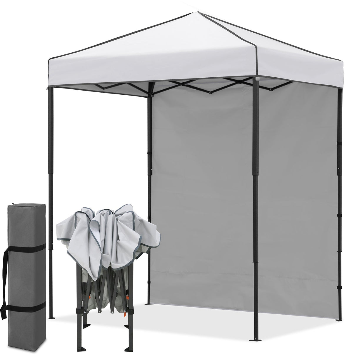 6x4 Instant Pop Up Canopy Tent with 1 Side Wall Panel - Eagle Peak
