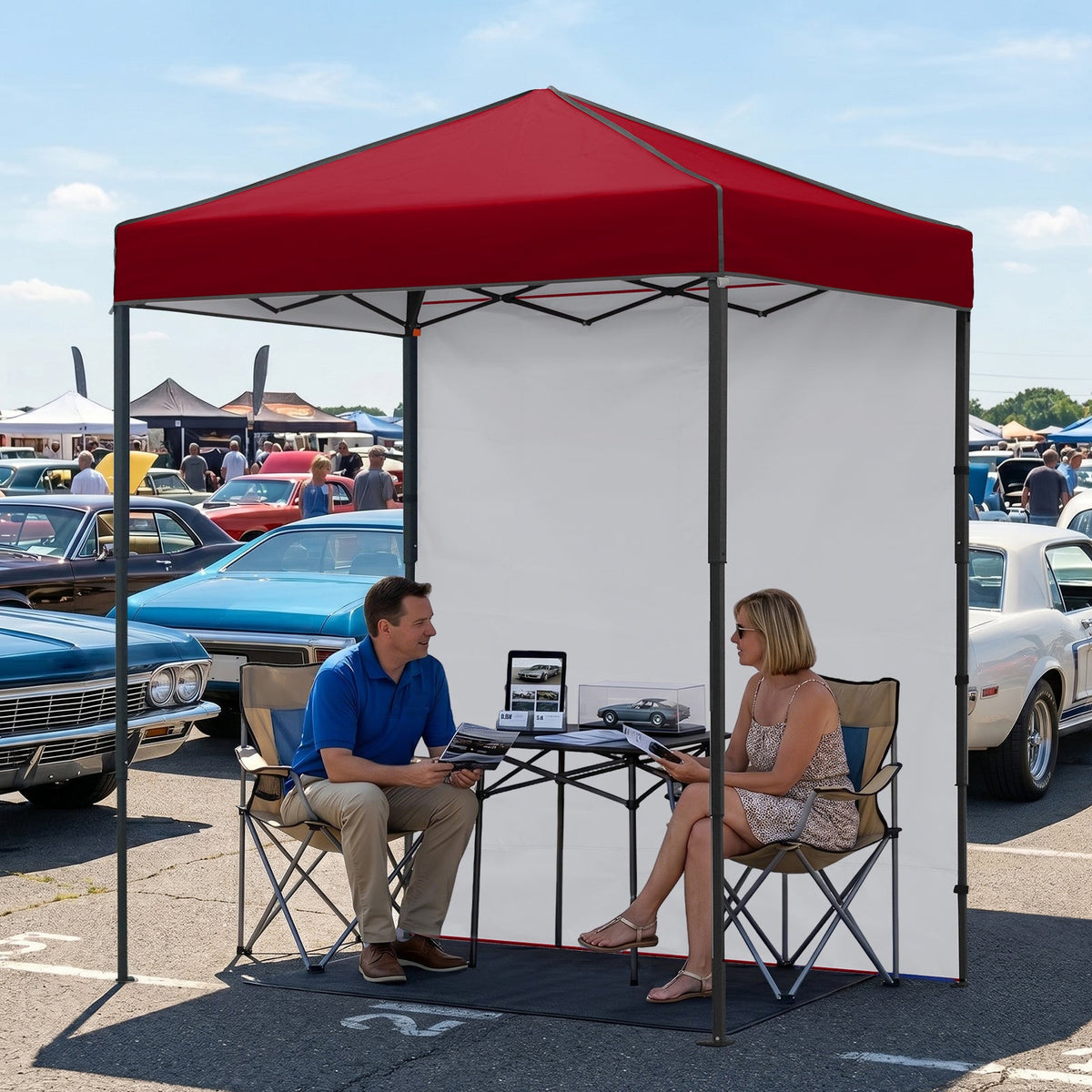 6x4 Instant Pop Up Canopy Tent with 1 Sidewall - Eagle Peak®