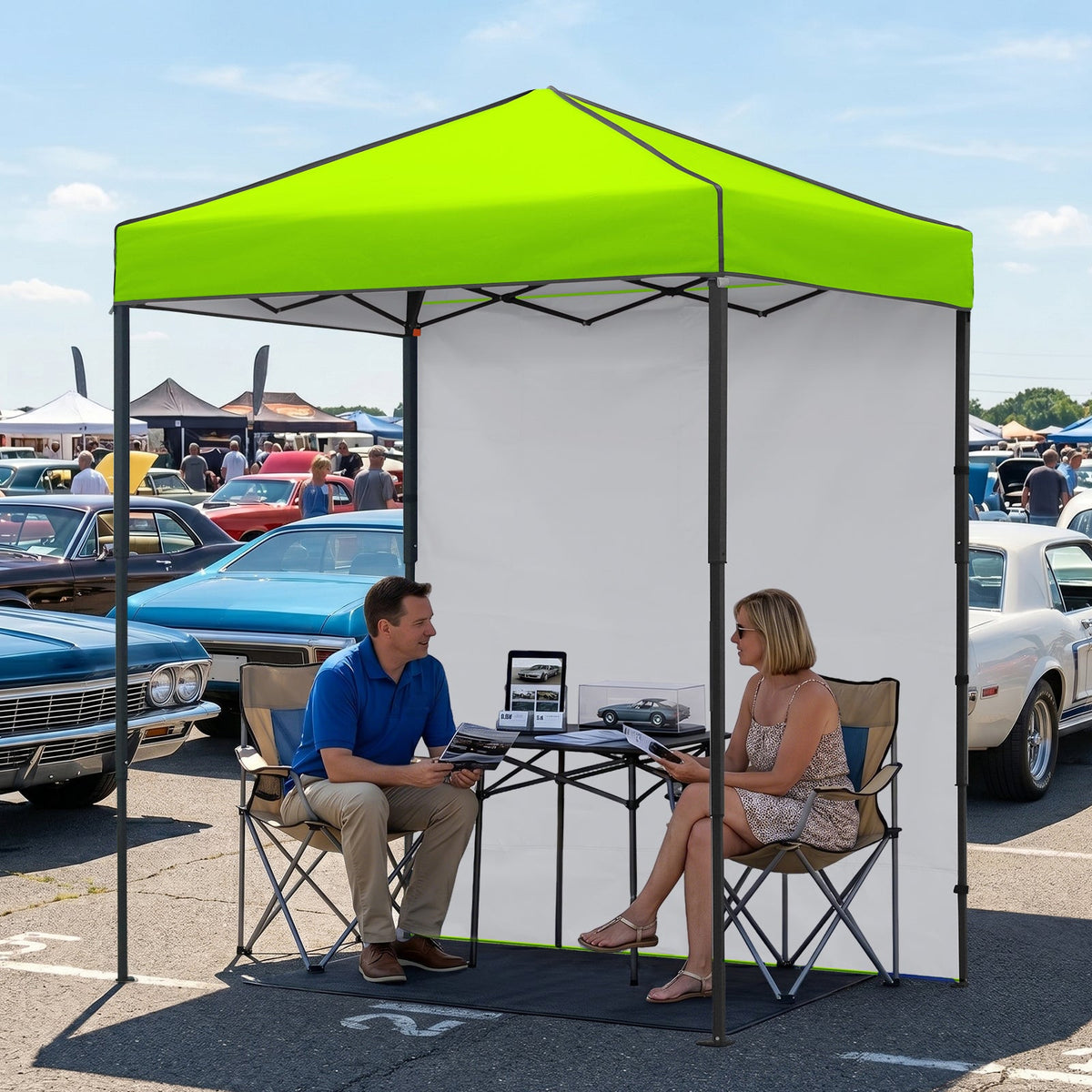 6x4 Instant Pop Up Canopy Tent with 1 Sidewall - Eagle Peak®