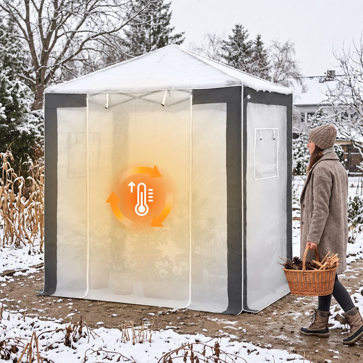 6x4/8x6/10x10 Walk In Pop Up Greenhouse - Eagle Peak®