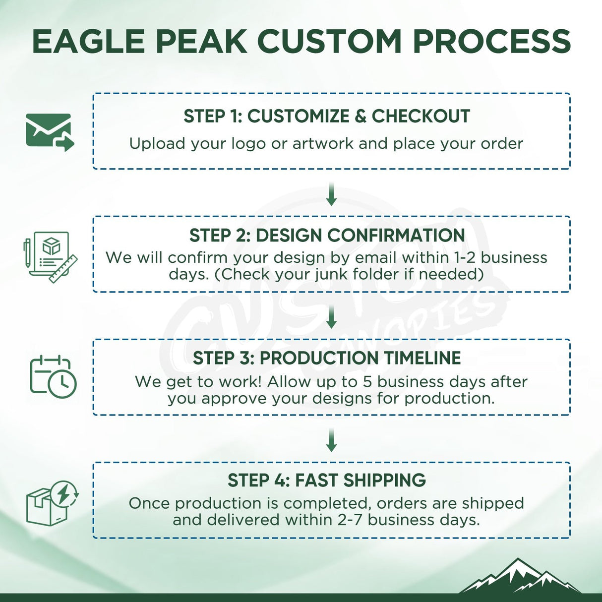 7.5x7.5 FT/7.5x10 FT Pop Up Backdrop Display - Eagle Peak®