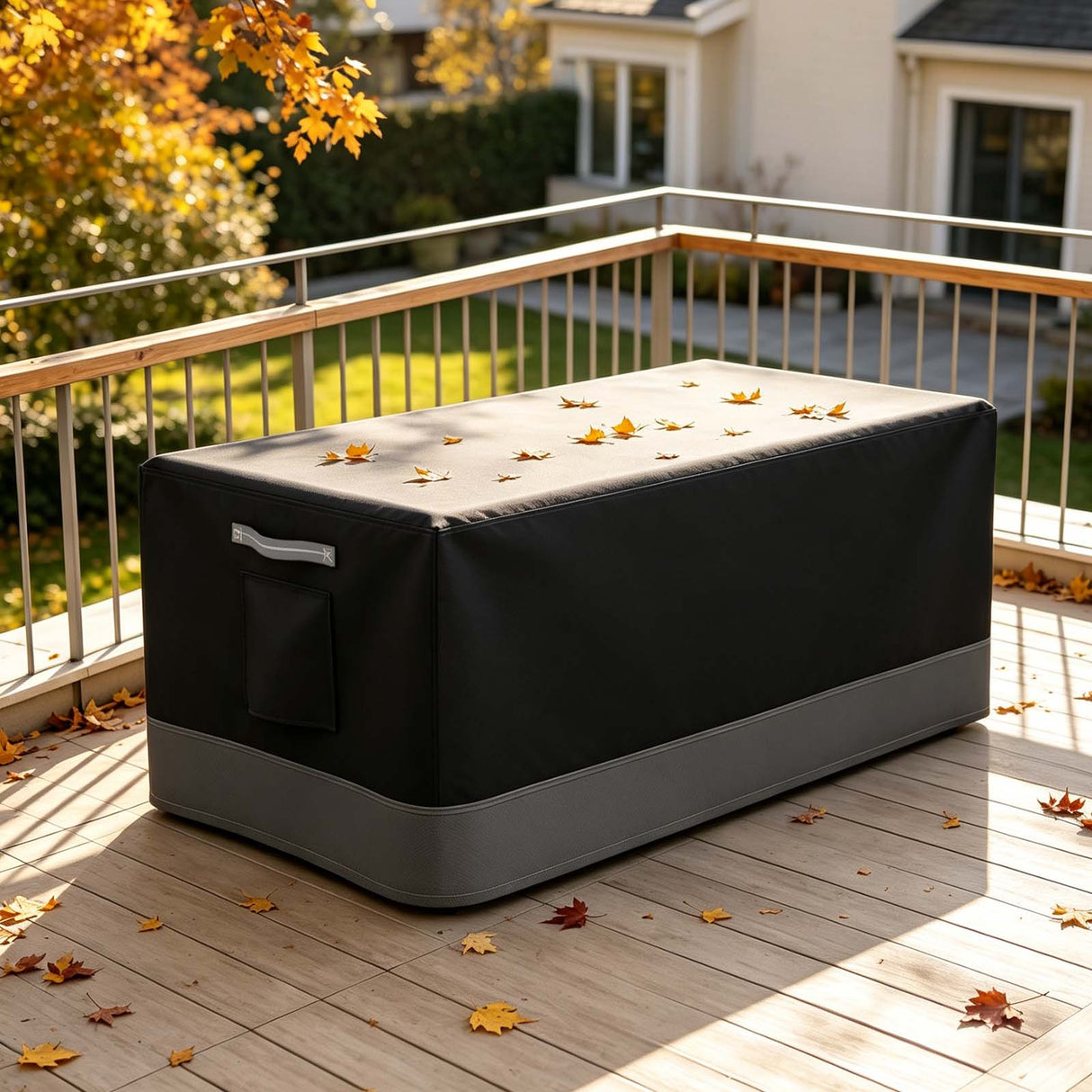 Patio Furniture Cover, Small Coffee Table 34.5''W×21''D×15.5''H