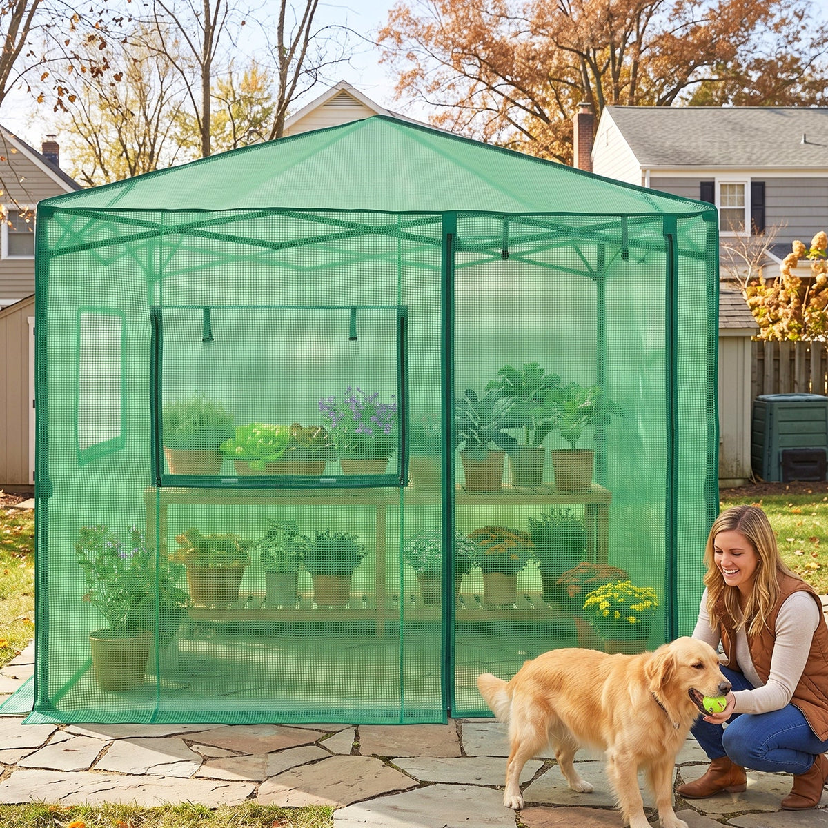 8x6 Easy Setup Pop Up Greenhouse - Eagle Peak®
