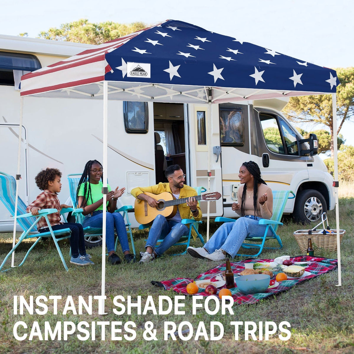 8x8 Pop Up Canopy Tent Easy Up Canopy Outdoor - Eagle Peak®