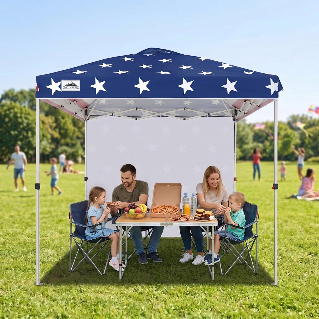 8x8 Pop Up Canopy Tent with 1 Sidewall - Eagle Peak®