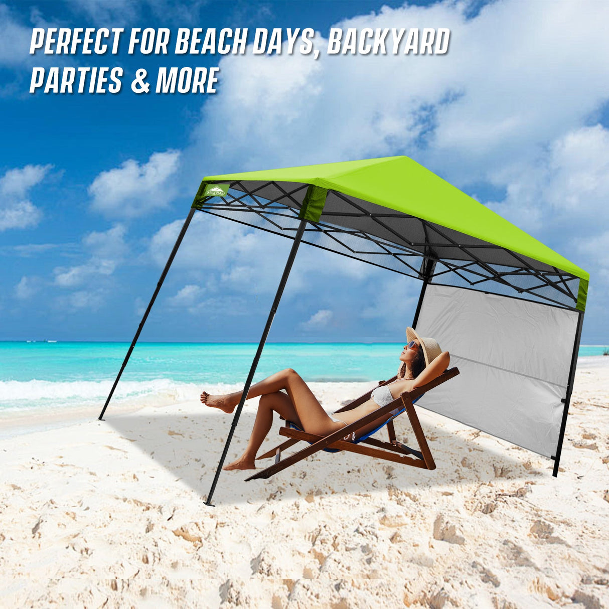 8x8 Pop Up Canopy Tent with Sidewall,8x8 Base 6x6 Top - Eagle Peak Custom Canopy Tent