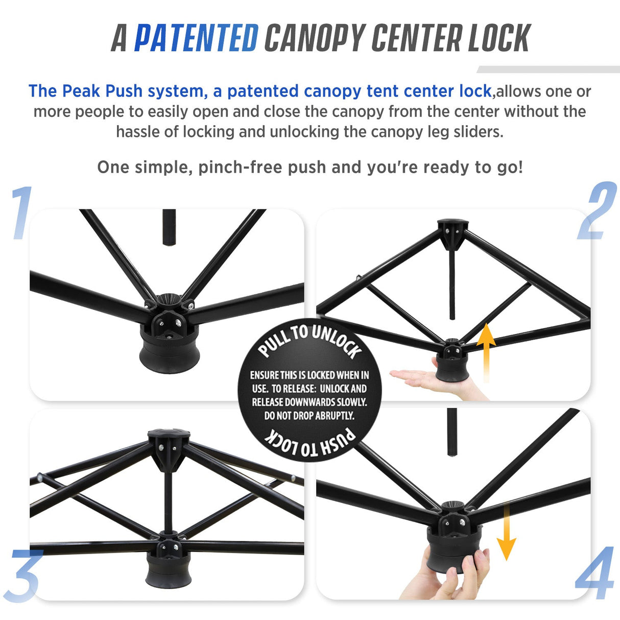 8x8 Pop Up Canopy Tent with Sidewall,8x8 Base 6x6 Top - Eagle Peak Custom Canopy Tent
