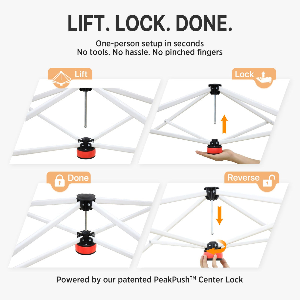 8x8 Pop Up Straight Leg Canopy - Eagle Peak