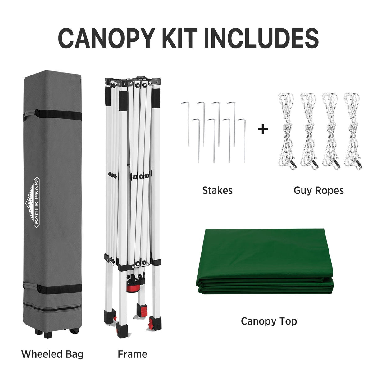 8x8 Pop Up Straight Leg Canopy - Eagle Peak