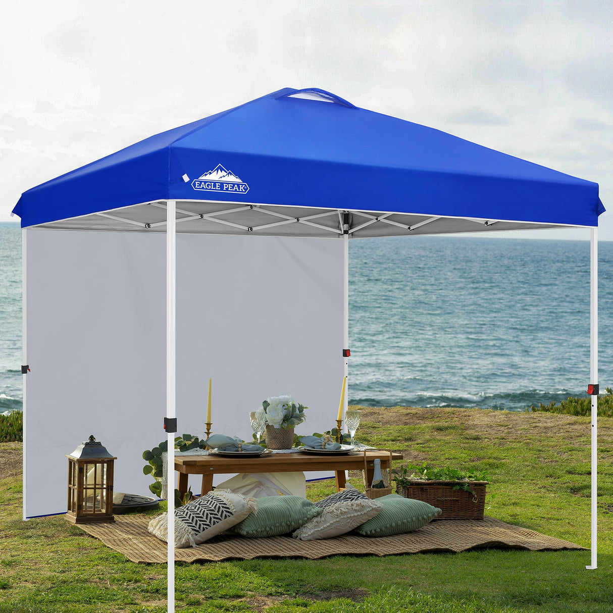 8x8 Pop Up Straight Leg Canopy with Sidewall - Eagle Peak®