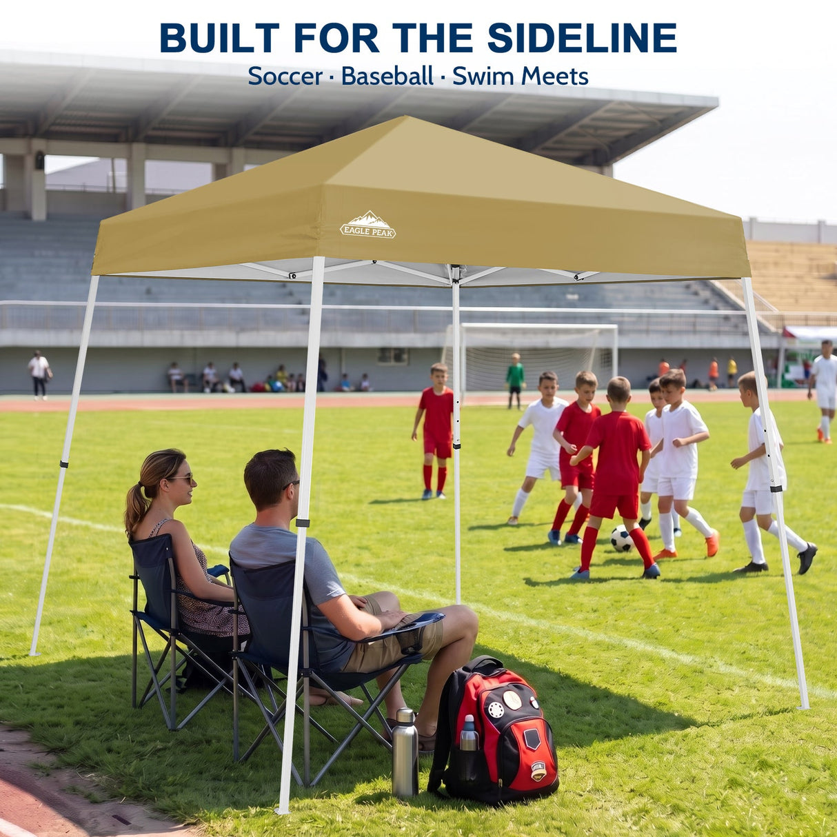 8x8 Slant Leg Pop-up Canopy Tent, Shelter 8x8 Base 6x6 Top - Eagle Peak®