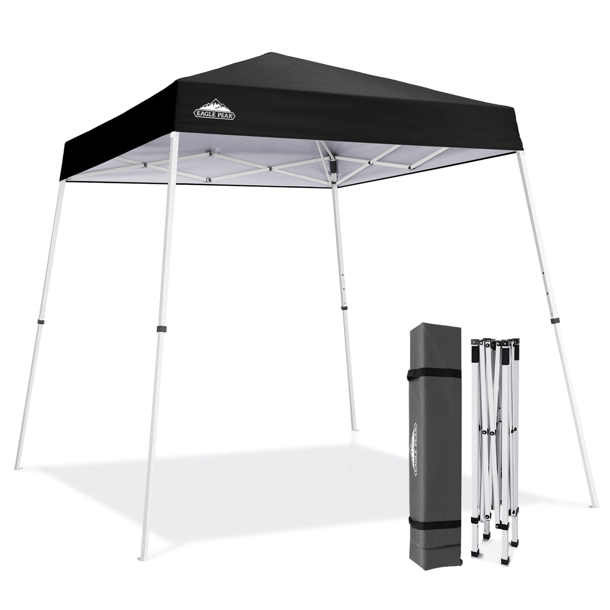 8x8 Slant Leg Pop-up Canopy Tent, Shelter 8x8 Base 6x6 Top - Eagle Peak®