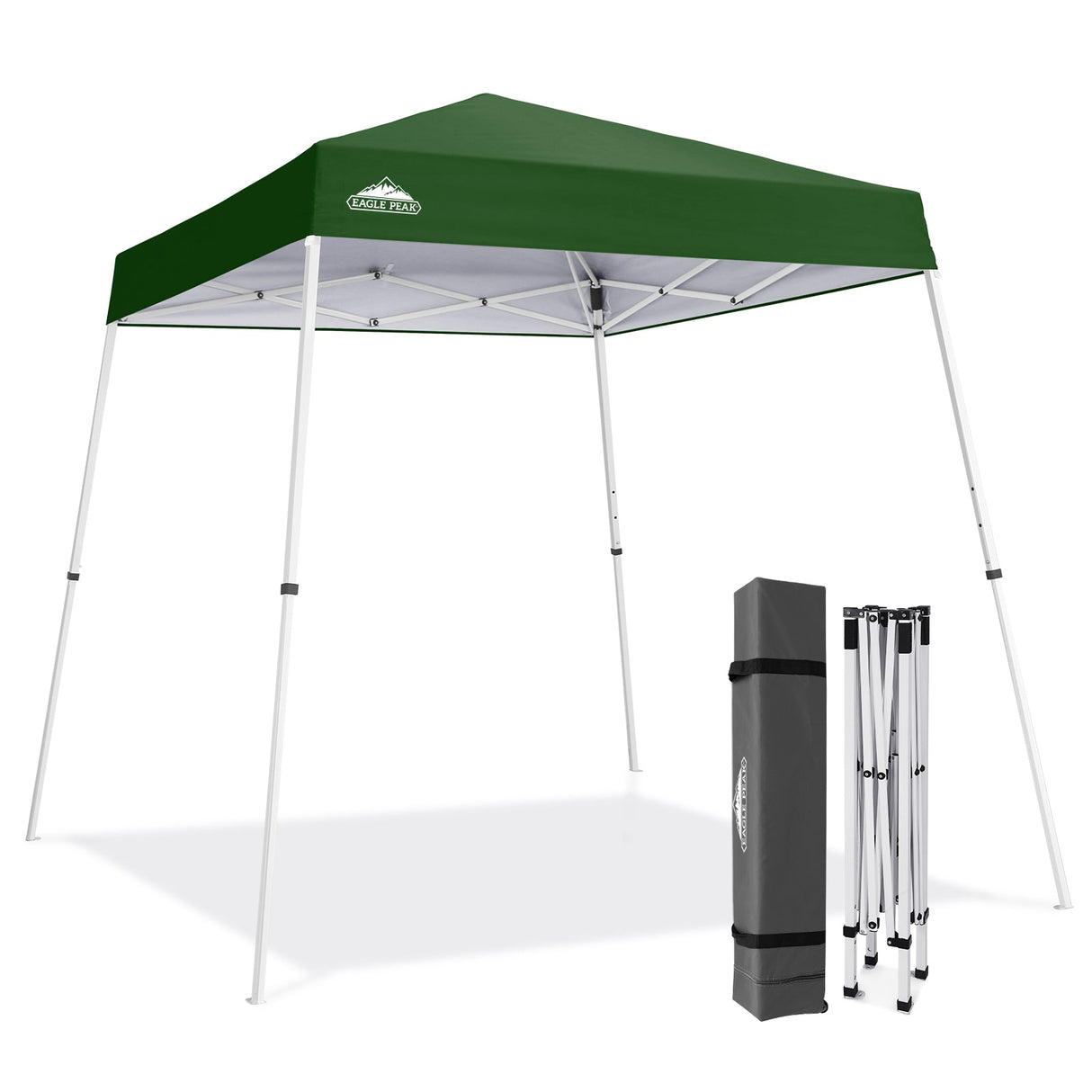 8x8 Slant Leg Pop-up Canopy Tent, Shelter 8x8 Base 6x6 Top - Eagle Peak®