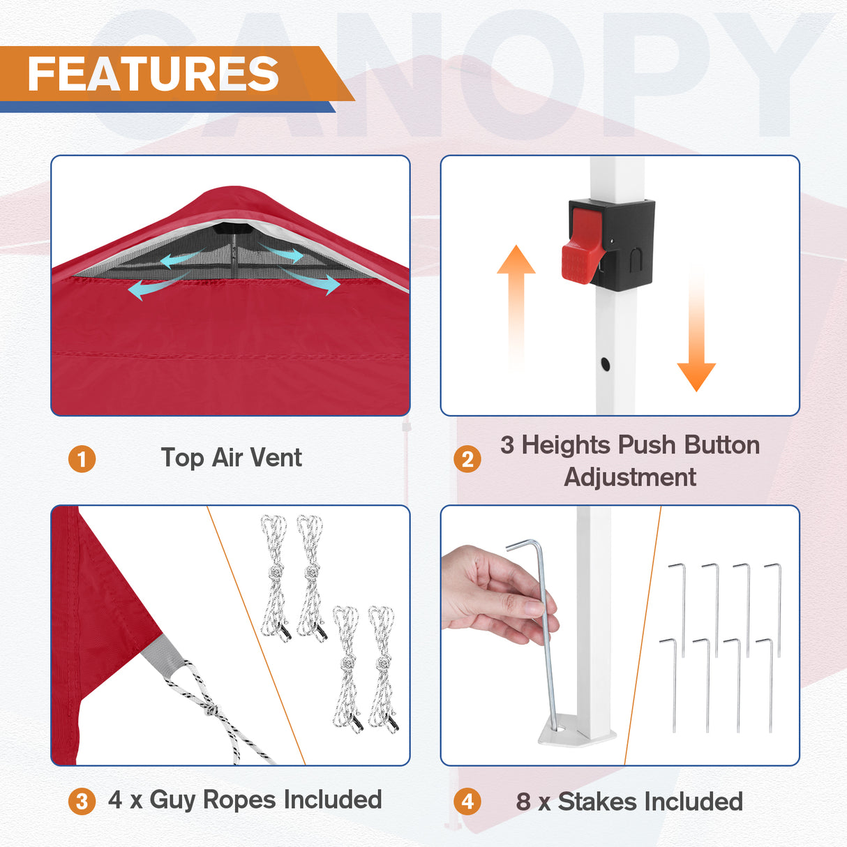 10x10 Commercial Pop up Canopy with 1 Sidewall