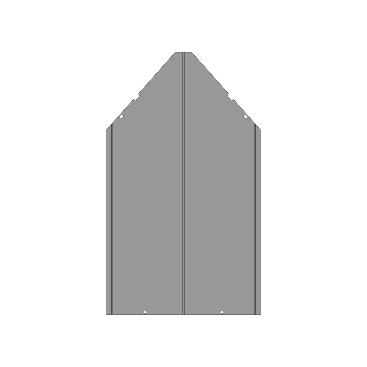 WGD168-Part Q5 Middle Metal Panel of Top Roof Short Side
