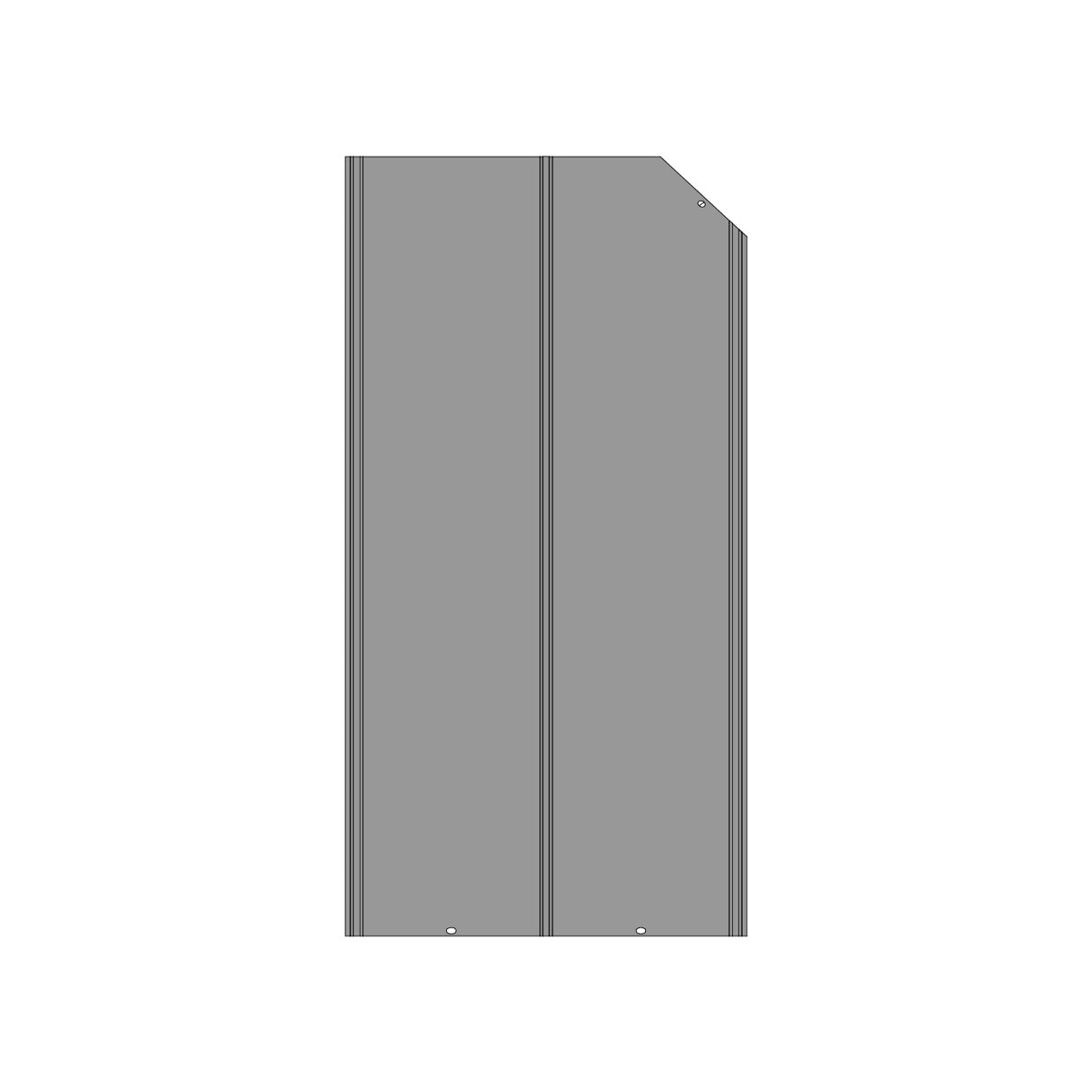 WGD168-Part Q4 Right Larger Metal Panel of Top Roof Long Side (Copy)
