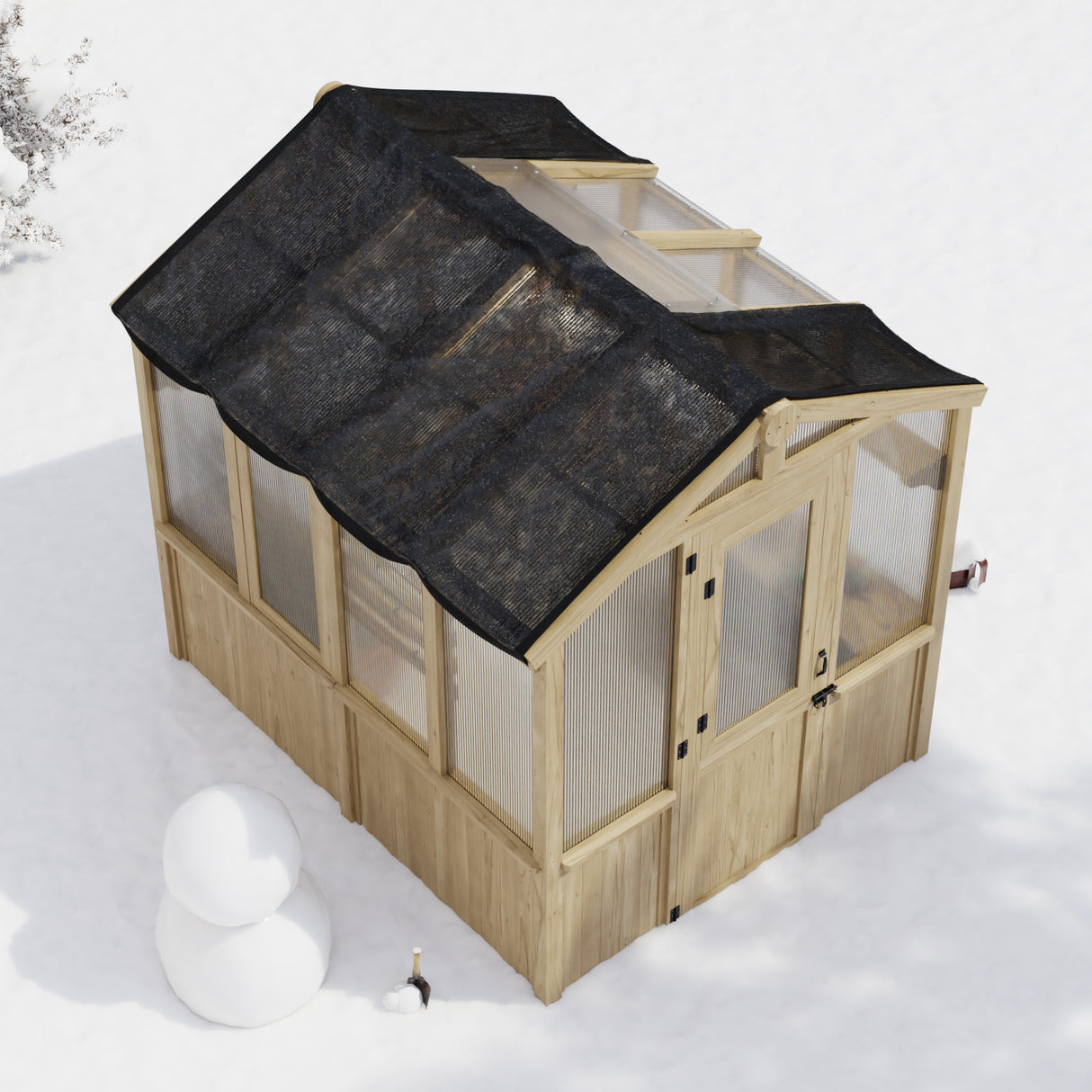 Shade Cloth for EAGLE PEAK 6.7x6x7.7 ft/6.7x7.8x7.7 ft/6.7x9.7x7.7 ft Wood Greenhouse