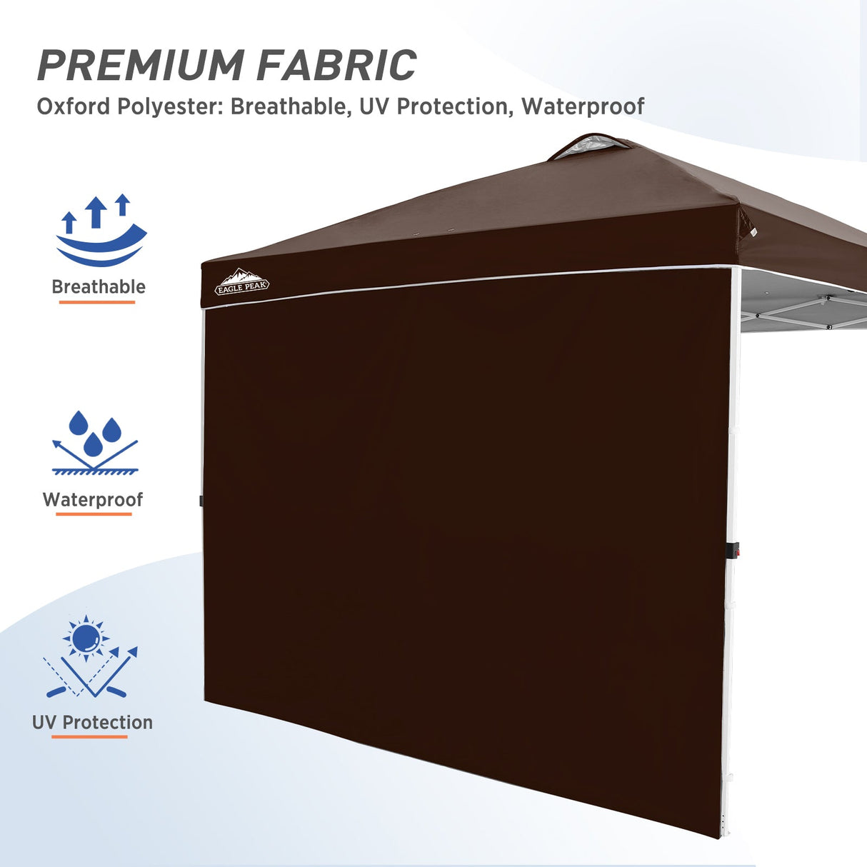 Canopy SunWall for E100 10x10 Straight Leg Pop Up Canopy, 1 Sidewall - Eagle Peak Custom Canopy Tent