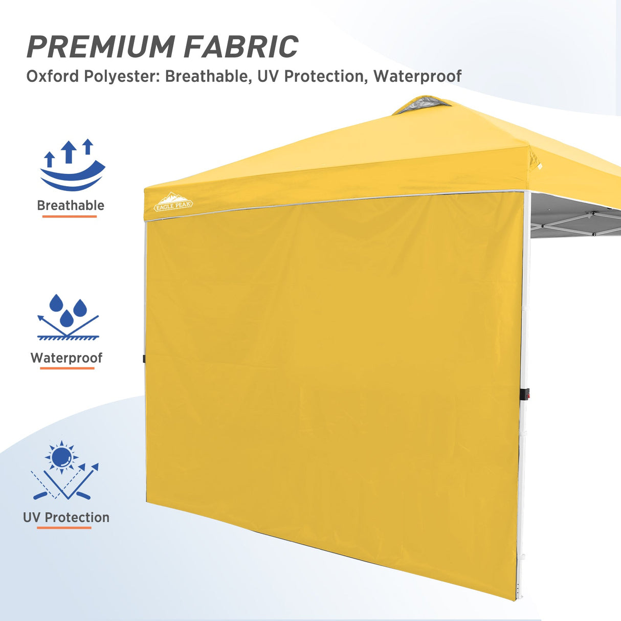 Canopy SunWall for E100 10x10 Straight Leg Pop Up Canopy, 1 Sidewall - Eagle Peak Custom Canopy Tent