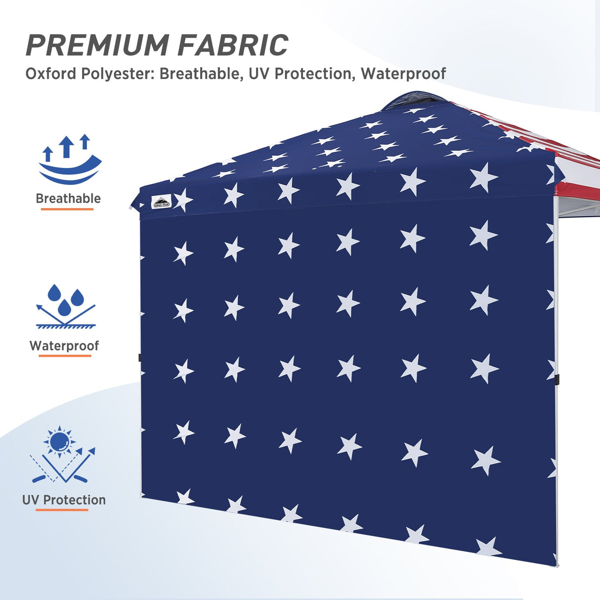 Canopy SunWall for E100 10x10 Straight Leg Pop Up Canopy, 1 Sidewall - Eagle Peak Custom Canopy Tent