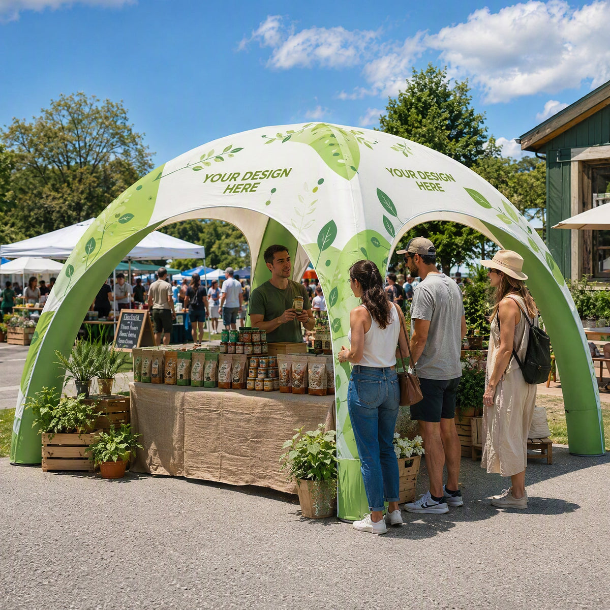 Custom Inflatable Event Tent with Logo, Spider Tent - Eagle Peak®