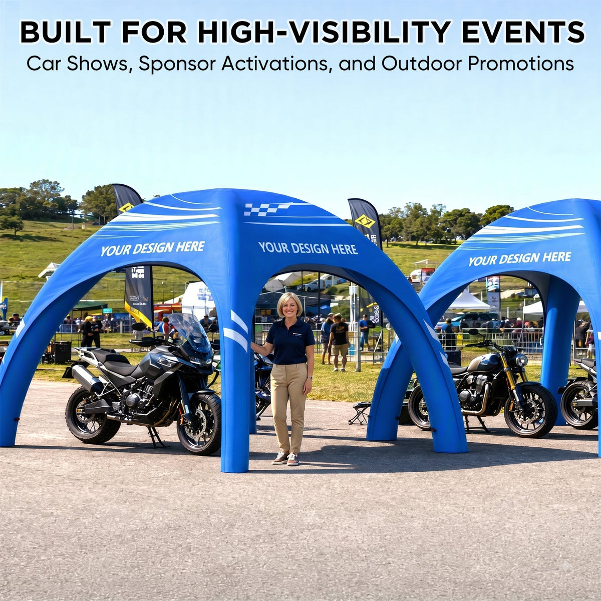 Custom Inflatable Event Tent with Logo, Spider Tent - Eagle Peak®